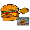 ootb Beach Towel, Hamburger Design