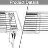 Orgneas Expandable Cabinet Shelf Organizer, Adjustable Freezer Shelf 15.8"-22" Thickened