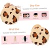 Minkissy 3pcs Facial Makeup Puff Soft Leopard Print Powder Puff