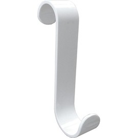De-Plastik Radiator Hooks for Round Heaters, Towel Rail - Towel Hooks, White, Set of 10, Two Different Radii for Versatile Use, Diameter 23-28 mm, Multi-Purpose Hooks