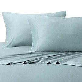 Royal Hotel Bedding Silky Soft, Viscose from Bamboo, and Cotton Blend Sheet Set, 100% Luxury Blend, 60% Viscose Made from Bamboo and 40% Cotton Bed Sheets, Top Split King Size, Blue