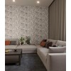 Dundee Deco 3D Wall Panels - White Charcoal Faux Stone