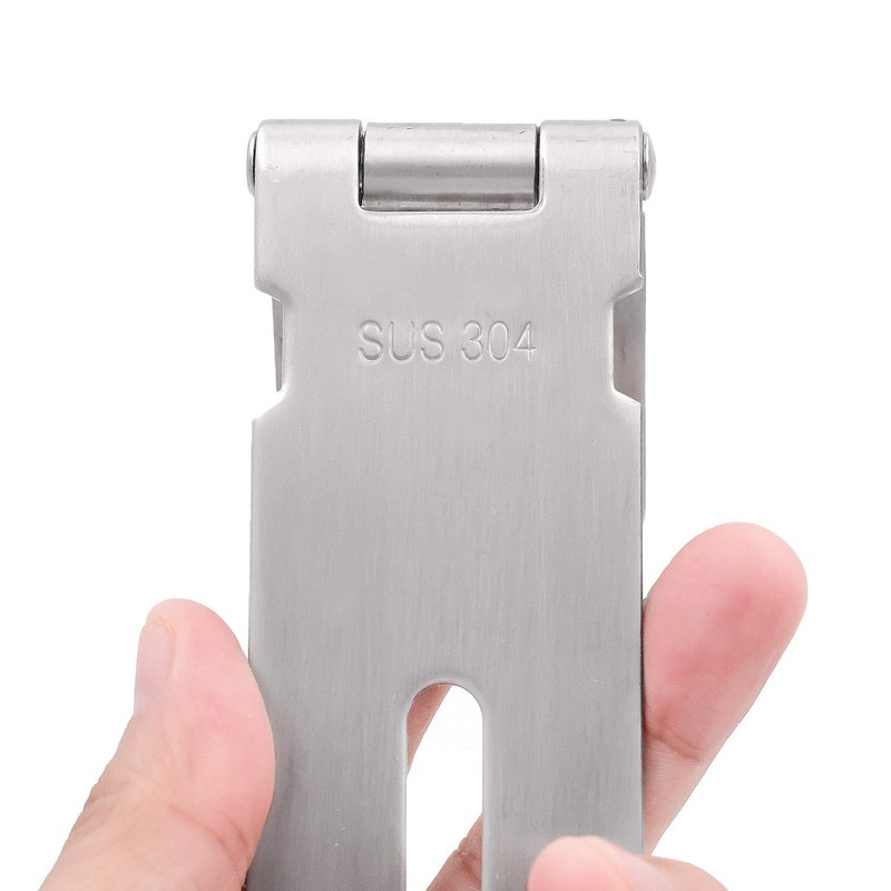 4 PCS 5 Inch Door Hasp Latch Lock, KINJOEK Stainless
