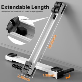 Appliance Rollers Heavy Duty,Newest Extendable Appliance Sliders,Liftable Washing Machine Base,Easily Move Washer and Dryer Machines,Refrigerators,Furniture-White