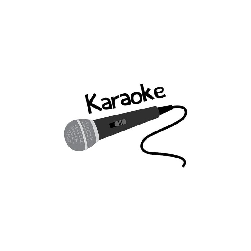 CafePress Karaoke Mic Euro Oval Car Bumper Magnet