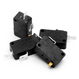 BokWin - 4 interruptores KW3 de acción a presión de 125 V/250 V, microinterruptor de límite para freidora de aire, microondas, aspiradora, cafetera (normalmente abierto)