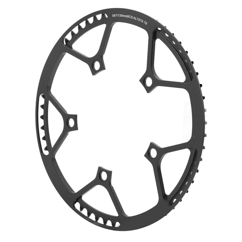 58T Bike Chainring All Aluminum Alloy Low Density Sturdy Anodized