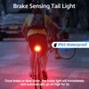 NineLeaf Bike Alarm Anti Theft,Bike Tail Light Rechargeable,Bike Tail Light,IP65
