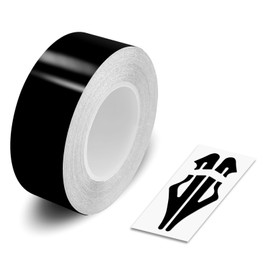 GLOSS BLACK, 1.0" | 25mm, Self-Adhesive Vinyl Pin Stripe Line Decal Sticker Tape, Length 32ft | 9.80m, Suitable for Cars, Vans, Motorcycles, Bikes, Models, Tuning & Styling, and much more