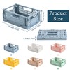 Lucywey Pack of 6 Folding Boxes, Plastic Folding Baskets, 15