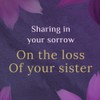 Sympathy Card Loss of Sister | Made in America |