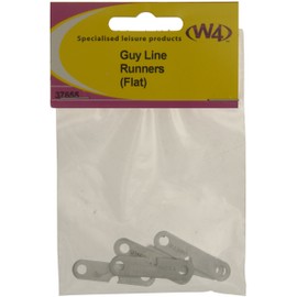 W4 Flat Guy-Line Runners (Pack of 5) - Silver