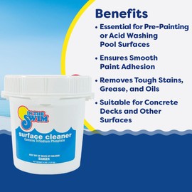 In The Swim Pool Paint Preparation Surface Cleaner TriSodium Phosphate - 4 Pounds