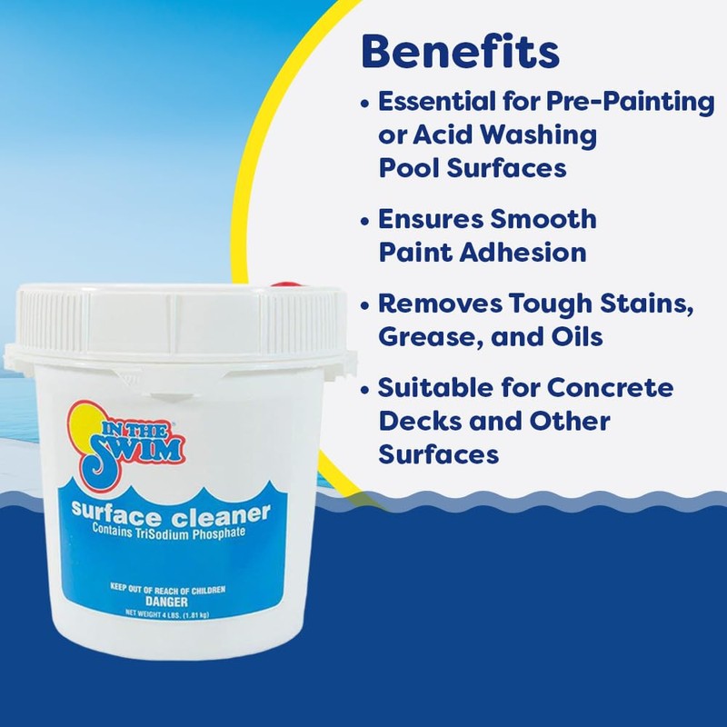 In The Swim Pool Paint Preparation Surface Cleaner TriSodium Phosphate