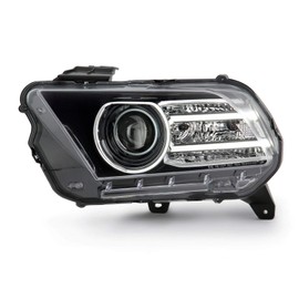 AKKON - Fits 2013-2014 Ford Mustang Coupe Convertible [HID/Xenon] Projector Headlights LED Bar Running Lamp Driver Left Side