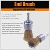 WENORA Wire Brush for Drill, 9 Pcs Brass Wire Wheel