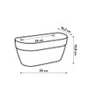 elho Vibia Campana Wall Basket 35 - Planter for Balcony