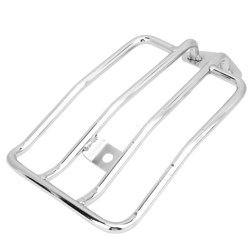 Qiilu Motorcycle Rear Pannier Rack Mount Fits XL883/1200 X48 (Silver),