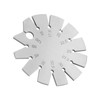 Bevel Angle Gauge Stainless Steel Oblique Edges Protractor Round Shape