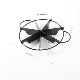 HAWOK - Cortador de tartas, prensa antipinchazos y divisor de tartas, funciona hasta 10 pulgadas de diámetro