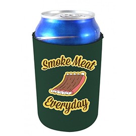 Smoke Meat Everyday Collapsible Can Coolie Hunter Green