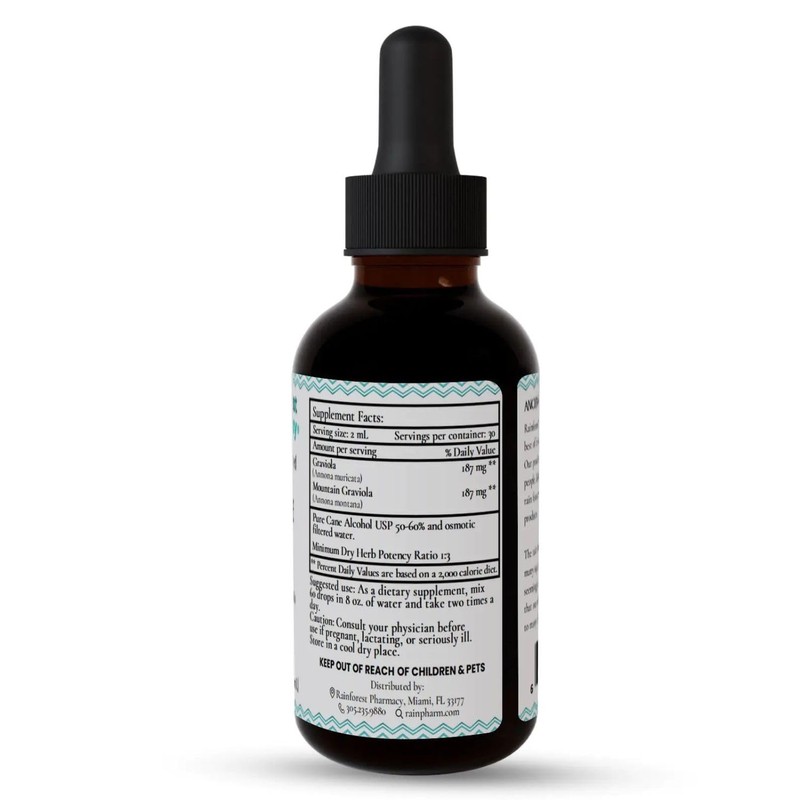 Rainforest Pharmacy Graviola Max Liquid Extract 2oz | Soursop Leaves