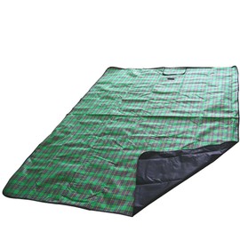 Armo Extra Large Tartan Picnic Blanket With Carrying Handle Waterproof Beach Garden Outdoor Washable Picnic Camping Blanket 200CM X 200CM (Green)