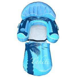 Blue Wave Drift + Escape Inflatable Pool Lounger
