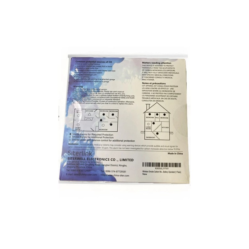 Siterwell Siterlink GS888C-D Wireless Interconnected Smoke/Carbon Monoxide Alarm Newseal
