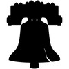 SP12994 Liberty Bell Silhouette Cardboard Cutout Standee Standup