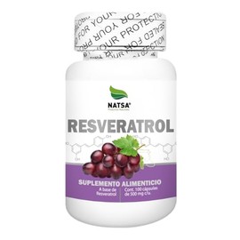 NATSA Resveratrol 100 cápsulas, calidad Premium