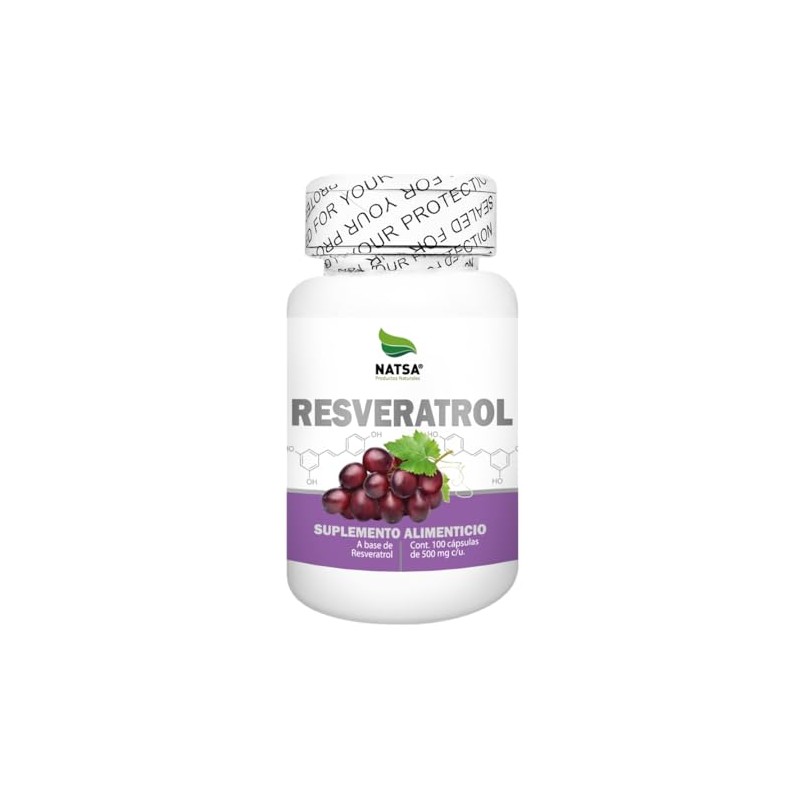 NATSA Resveratrol 100 cápsulas, calidad Premium