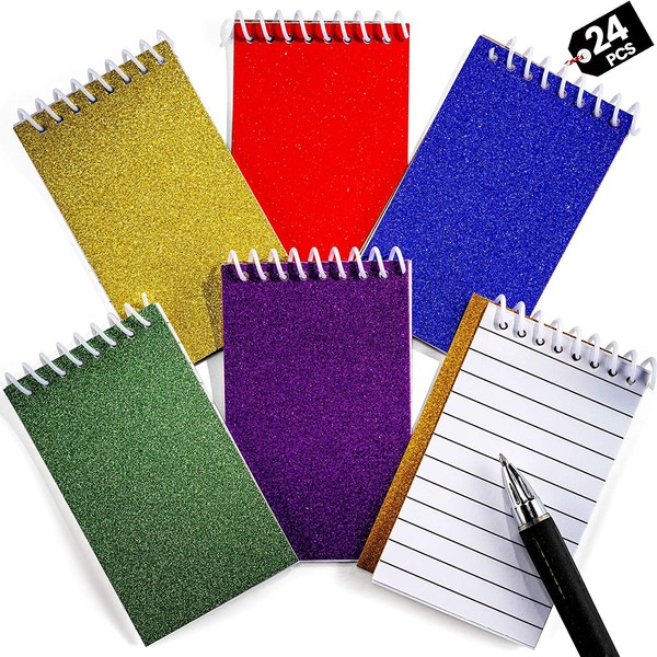 Mini Prism Spiral Notepads (Bulk Of 24) Assorted Cute Memo