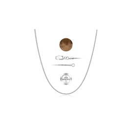 LOLIAS 1 mm Snake Chain Silver 925 Silver Chain Women's Without Pendant Chain Women's Silver Snake Chain Necklace Snake Chain Women's Jewellery 16 Inches 20 Inches 22 Inches 24 Inches