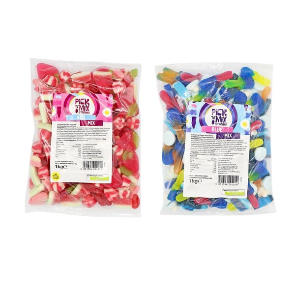 2 For £17.50 1kg Pick N Mix Sweets Red &