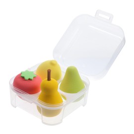 Healeved 8pcs Fruit-shaped Makeup Sponges for Liquid Foundation and Powder Dual-use Dry Wet Puff with Storage Case for Women Cosmetic Application