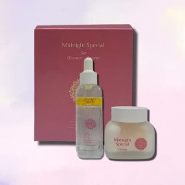 Charmzone Midnight Special Duo Set (Essence 30ml + Cream 50ml) / 참존 미드나이트 스페셜 듀오 세트 (에센스 30ml+크림50ml)