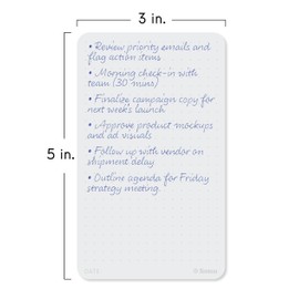 Notsu Dot Grid Index Cards 3x5 inch Box Set | 50ct Thick 350g Dotted Note Cards w/Rounded Corners in Portable Storage Box