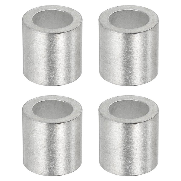 sourcing map 1/2"(12mm) Aluminum Crimping Loop Sleeve, Wire Rope Stop