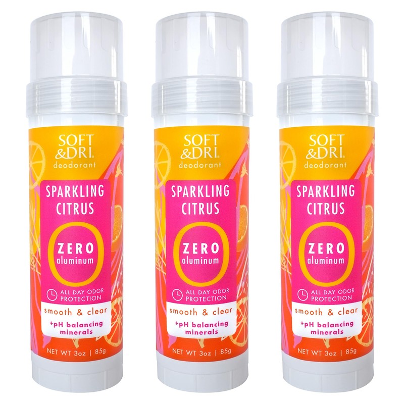 Soft & Dri Sparkling Citrus Aluminum Free Deodorant, 3 oz,