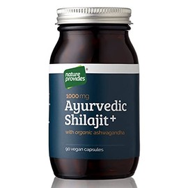 Ayurvedic Shilajit (1000mg) and Organic Ashwagandha Root, 90 High Strength Capsules - Fulvic Acid, Mineral Rich Ayurvedic Supplement for Stress and Energy. Vegan & GMO-Free. Natural & Pure UK