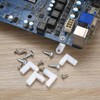 60 Pcs PCB Board Mounting Feet with Screws, White L