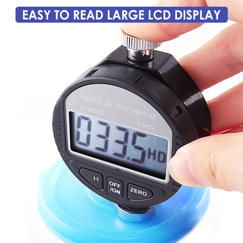 Shore D Hardness Tester Meter Portable 0-100HD Digital Durometer D