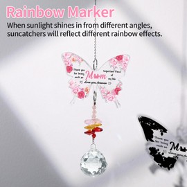 TheGiffter Gifts for Mum, Crystal Suncatcher Mum Birthday Gifts, Ideal Mother Gifts, Presents for Mummy from Daughter Son on Birthday, Valentine's Day, Mother's Day, Christmas