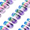 Coconut Tree Press on Nails Short Square Fake Nails with