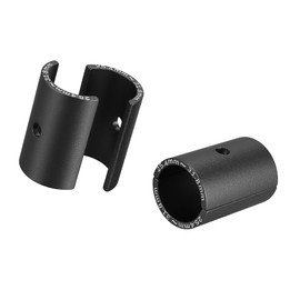 Hihaha 25.4 to 31.8mm Bike Handlebar Shim/Inner Bicycle Handlebar Stem Shim Adapter Size Reducer Sleeve Spacers Clamp Fixed Gear Accessories for Bicycle/Durable Aluminum Alloy/2Pcs Black