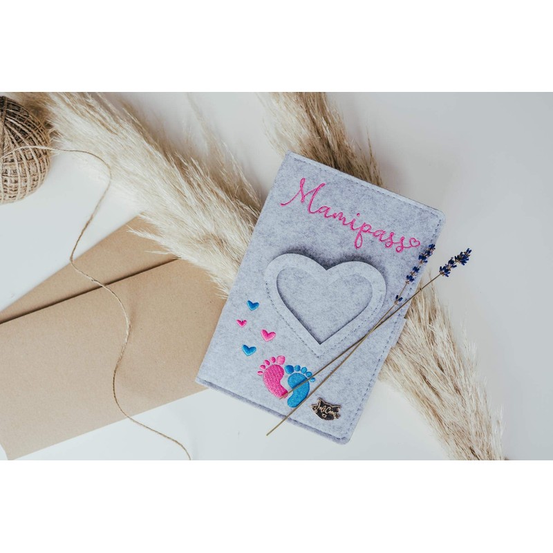 Felt Maternity Log Cover, gray, Unique