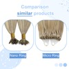 YoungSee Nano ring Extensions Real Hair Blonde 60 cm Remy