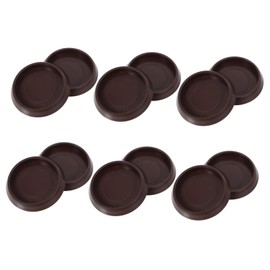 Gatuida 12Pcs Floor Protector for Carpet Round Caster Cups Non Slip Furniture Pads for Sofas Chairs and Tables Wheel Grippers for Smooth Surfaces