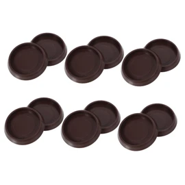 Gatuida 12Pcs Floor Protector for Carpet Round Caster Cups Non Slip Furniture Pads for Sofas Chairs and Tables Wheel Grippers for Smooth Surfaces